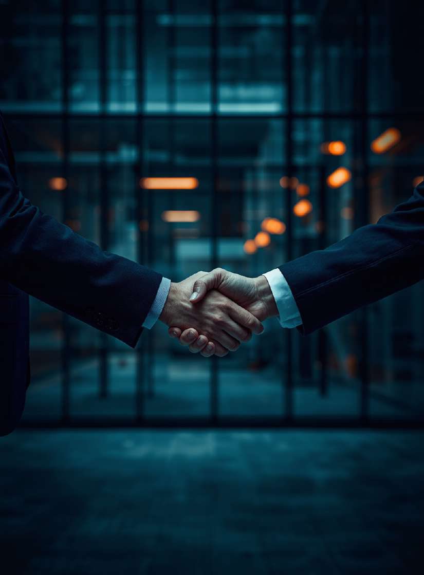 Business partnership, illustrative image